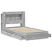 Cadru de pat cu depozitare cu sertar Sonoma gri 75 x 190 cm - WALTI WALTI