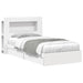 Cadru de pat cu depozitare Alb 80 x 200 cm Lemn prelucrat - WALTI WALTI