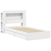 Cadru de pat cu depozitare Alb 80 x 200 cm Lemn prelucrat - WALTI WALTI
