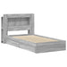 Cadru de pat cu depozitare cu sertar Sonoma gri 100 x 200 cm - WALTI WALTI
