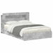 Cadru de pat cu depozitare cu sertar Gri Beton 150 x 200 cm - WALTI WALTI