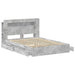 Cadru de pat cu depozitare cu sertar Gri Beton 150 x 200 cm - WALTI WALTI