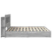 Cadru de pat cu depozitare cu sertar Sonoma gri 200 x 200 cm - WALTI WALTI
