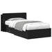 Cadru de pat cu depozitare Negru 75 x 190 cm Lemn prelucrat - WALTI WALTI