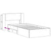 Cadru de pat cu depozitare cu headboard Lemn vechi 80 x 200 cm - WALTI WALTI