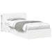 Cadru de pat cu depozitare Alb 80 x 200 cm Lemn prelucrat - WALTI WALTI