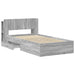 Cadru de pat cu depozitare cu headboard Sonoma gri 100 x 200 cm - WALTI WALTI
