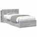 Cadru de pat cu depozitare cu headboard Sonoma gri 90 x 200 cm - WALTI WALTI