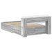 Cadru de pat cu depozitare cu headboard Sonoma gri 120 x 190 cm - WALTI WALTI