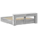Cadru de pat cu depozitare cu headboard Sonoma gri 200 x 200 cm - WALTI WALTI