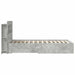 Cadru de pat cu depozitare Gri Beton 80 x 200 cm Lemn prelucrat - WALTI WALTI