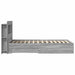 Cadru de pat cu depozitare cu headboard Sonoma gri 80 x 200 cm - WALTI WALTI