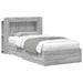 Cadru de pat cu depozitare cu headboard Sonoma gri 90 x 200 cm - WALTI WALTI