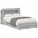 Cadru de pat cu depozitare cu headboard Sonoma gri 120 x 190 cm - WALTI WALTI