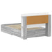 Cadru de pat cu depozitare cu headboard Sonoma gri 120 x 190 cm - WALTI WALTI