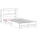 Cadru de pat cu depozitare cu headboard Lemn vechi 120 x 190 cm - WALTI WALTI