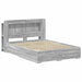 Cadru de pat cu depozitare cu headboard Sonoma gri 140 x 200 cm - WALTI WALTI