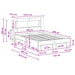 Cadru de pat cu depozitare cu headboard Sonoma gri 140 x 200 cm - WALTI WALTI