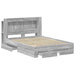 Cadru de pat cu depozitare cu headboard Sonoma gri 160 x 200 cm - WALTI WALTI