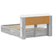 Cadru de pat cu depozitare cu headboard Sonoma gri 160 x 200 cm - WALTI WALTI