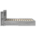 Cadru de pat cu depozitare cu headboard Sonoma gri 160 x 200 cm - WALTI WALTI