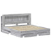 Cadru de pat cu depozitare cu headboard Sonoma gri 200 x 200 cm - WALTI WALTI
