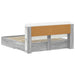 Cadru de pat cu depozitare cu headboard Sonoma gri 200 x 200 cm - WALTI WALTI