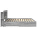 Cadru de pat cu depozitare cu headboard Sonoma gri 200 x 200 cm - WALTI WALTI