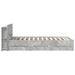 Cadru de pat cu depozitare Gri Beton 80 x 200 cm Lemn prelucrat - WALTI WALTI