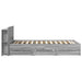 Cadru de pat cu depozitare cu headboard Sonoma gri 80 x 200 cm - WALTI WALTI