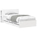 Cadru de pat cu depozitare Alb 80 x 200 cm Lemn prelucrat - WALTI WALTI