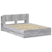 Cadru de pat cu depozitare cu headboard Sonoma gri 140 x 200 cm - WALTI WALTI