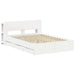 Cadru de pat cu depozitare Alb 150 x 200 cm Lemn prelucrat - WALTI WALTI