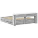 Cadru de pat cu depozitare cu headboard Sonoma gri 200 x 200 cm - WALTI WALTI