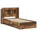Cadru de pat cu depozitare cu headboard Lemn vechi 80 x 200 cm - WALTI WALTI