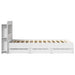 Cadru de pat cu depozitare Alb 80 x 200 cm Lemn prelucrat - WALTI WALTI