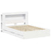 Cadru de pat cu depozitare Alb 150 x 200 cm Lemn prelucrat - WALTI WALTI
