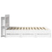 Cadru de pat cu depozitare Alb 150 x 200 cm Lemn prelucrat - WALTI WALTI