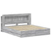 Cadru de pat cu depozitare cu headboard Sonoma gri 200 x 200 cm - WALTI WALTI