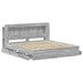 Cadru de pat cu depozitare cu headboard Sonoma gri 200 x 200 cm - WALTI WALTI