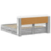 Cadru de pat cu depozitare cu headboard Sonoma gri 200 x 200 cm - WALTI WALTI