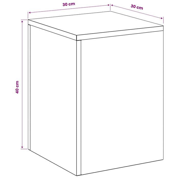 Suport pentru plante 2 pcs Antracit 30 x 30 x 40 cm WALTI