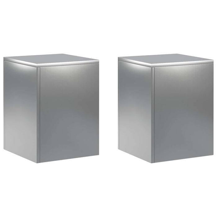 Suport pentru plante 2 pcs Argintiu 30 x 30 x 40 cm WALTI