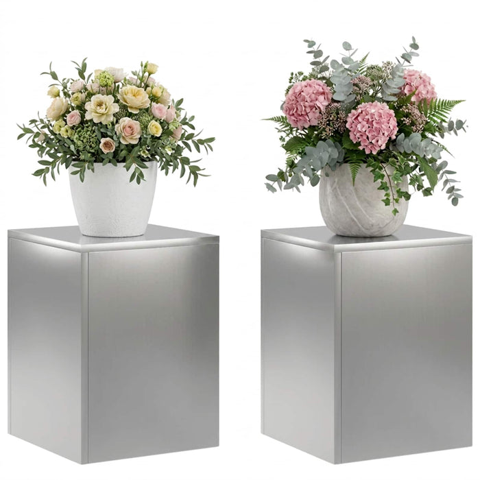 Suport pentru plante 2 pcs Argintiu 30 x 30 x 40 cm WALTI