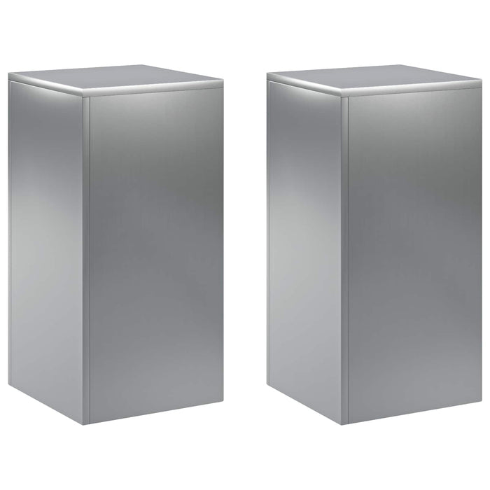 Suport pentru plante 2 pcs Argintiu 30 x 30 x 60 cm WALTI