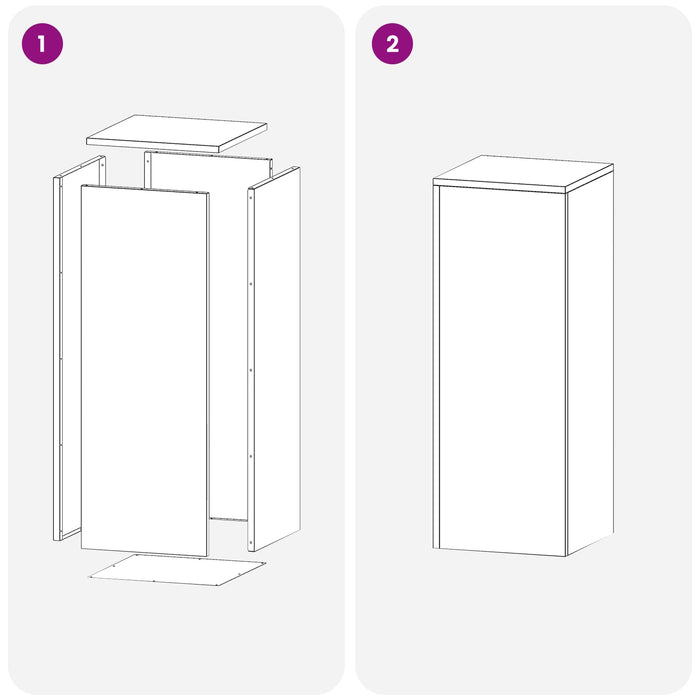 Suport pentru plante 2 pcs Argintiu 30 x 30 x 80 cm WALTI