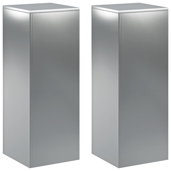 Suport pentru plante 2 pcs Argintiu 30 x 30 x 80 cm WALTI