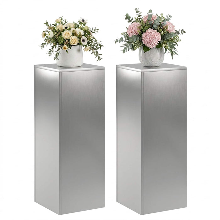 Suport pentru plante 2 pcs Argintiu 30 x 30 x 80 cm WALTI