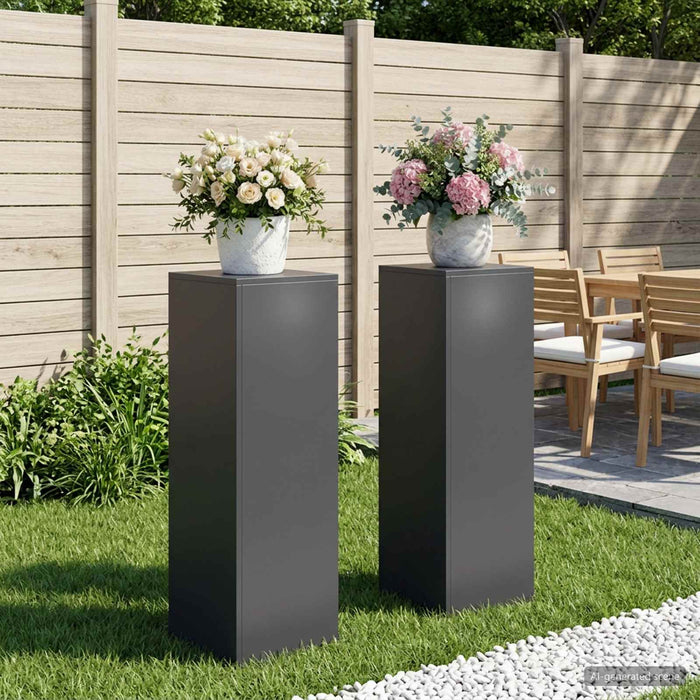 Suport pentru plante 2 pcs Antracit 30 x 30 x 100 cm WALTI