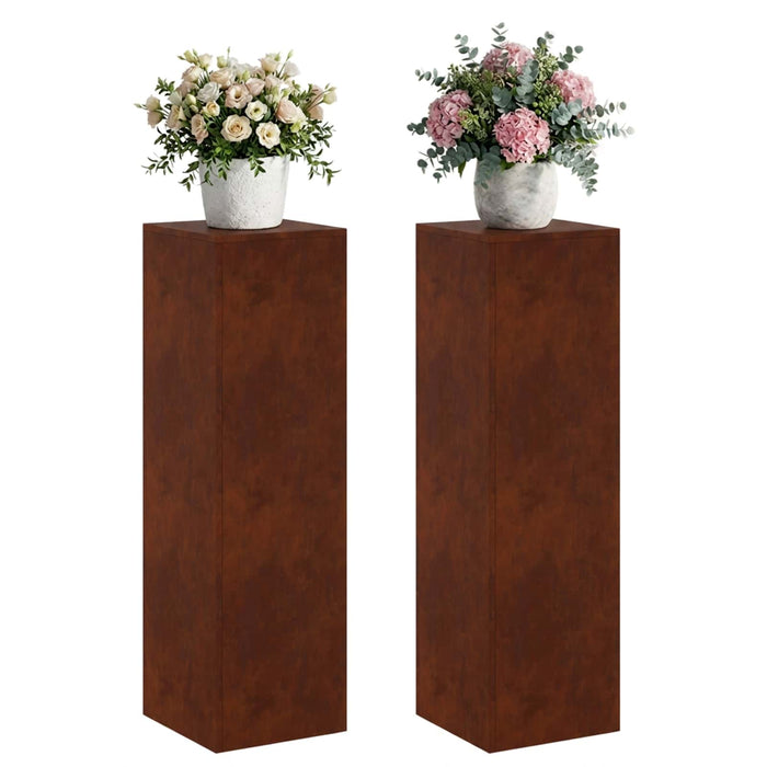 Suport pentru plante 2 pcs Ruginit 30 x 30 x 100 cm WALTI